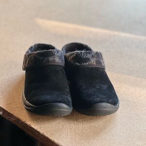 Merrell slip on shoes, barely worn. Beautiful suede